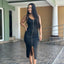 Vestido Metallic Zip - Negro