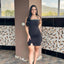 Vestido Spark Trim - Negro