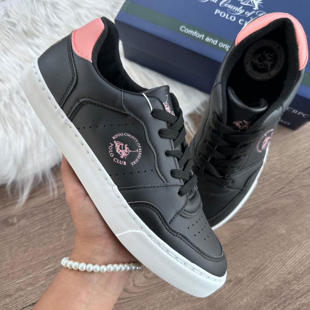 Zapatos Polo Club Pink Crest - Negro/Rosado Imagen principal del producto