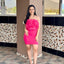 Vestido Petal Volume - Rosado