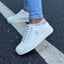 Zapatos Rubinos Plataforma Ribbed - Blanco