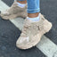 Zapatos Fashion Sport Layered Tag - Beige Claro