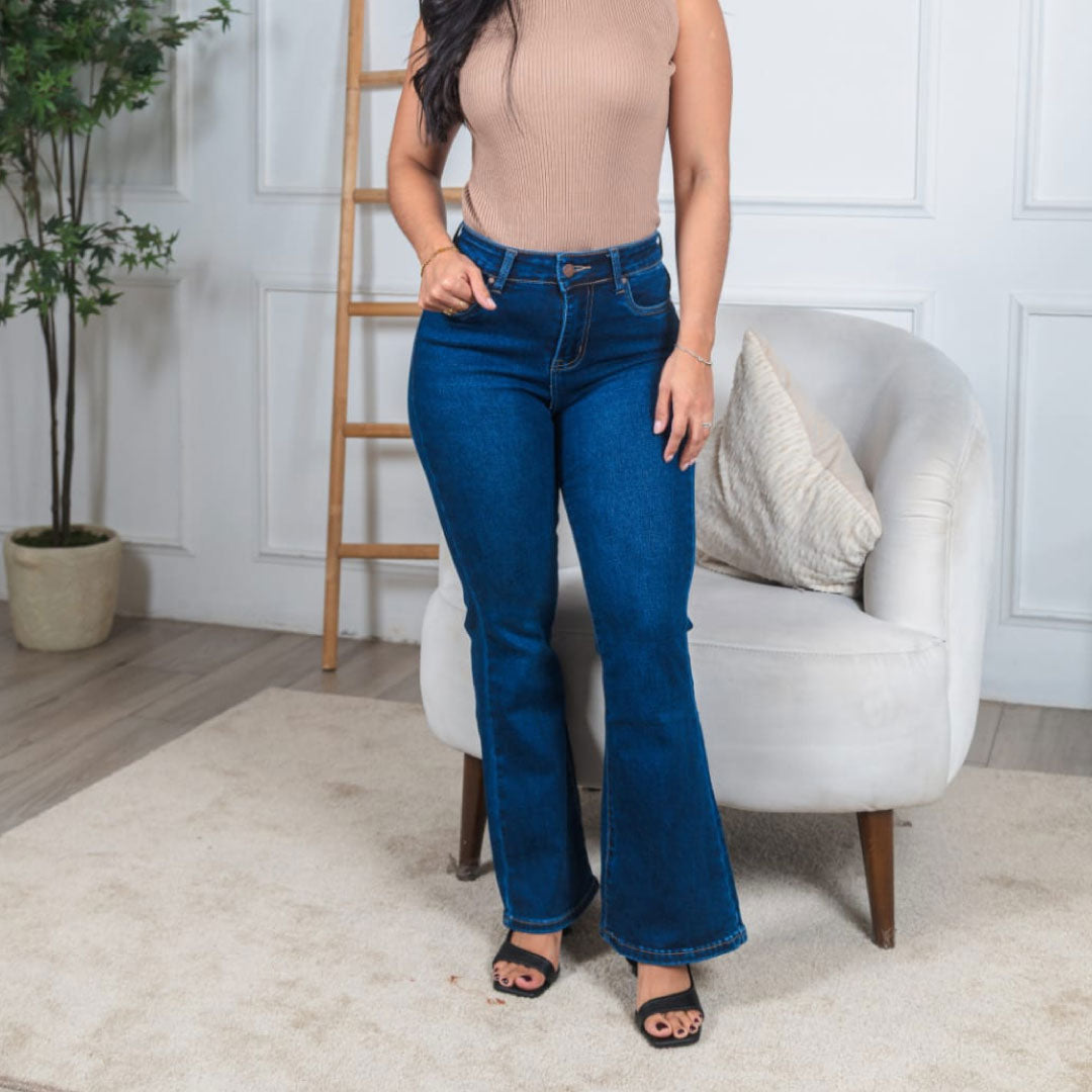 Jeans Flare Back Seam - Denim