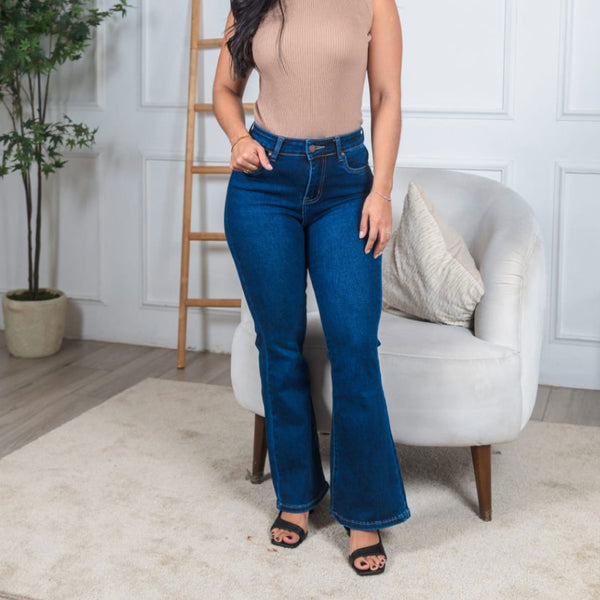 Jeans Flare Back Seam - Denim