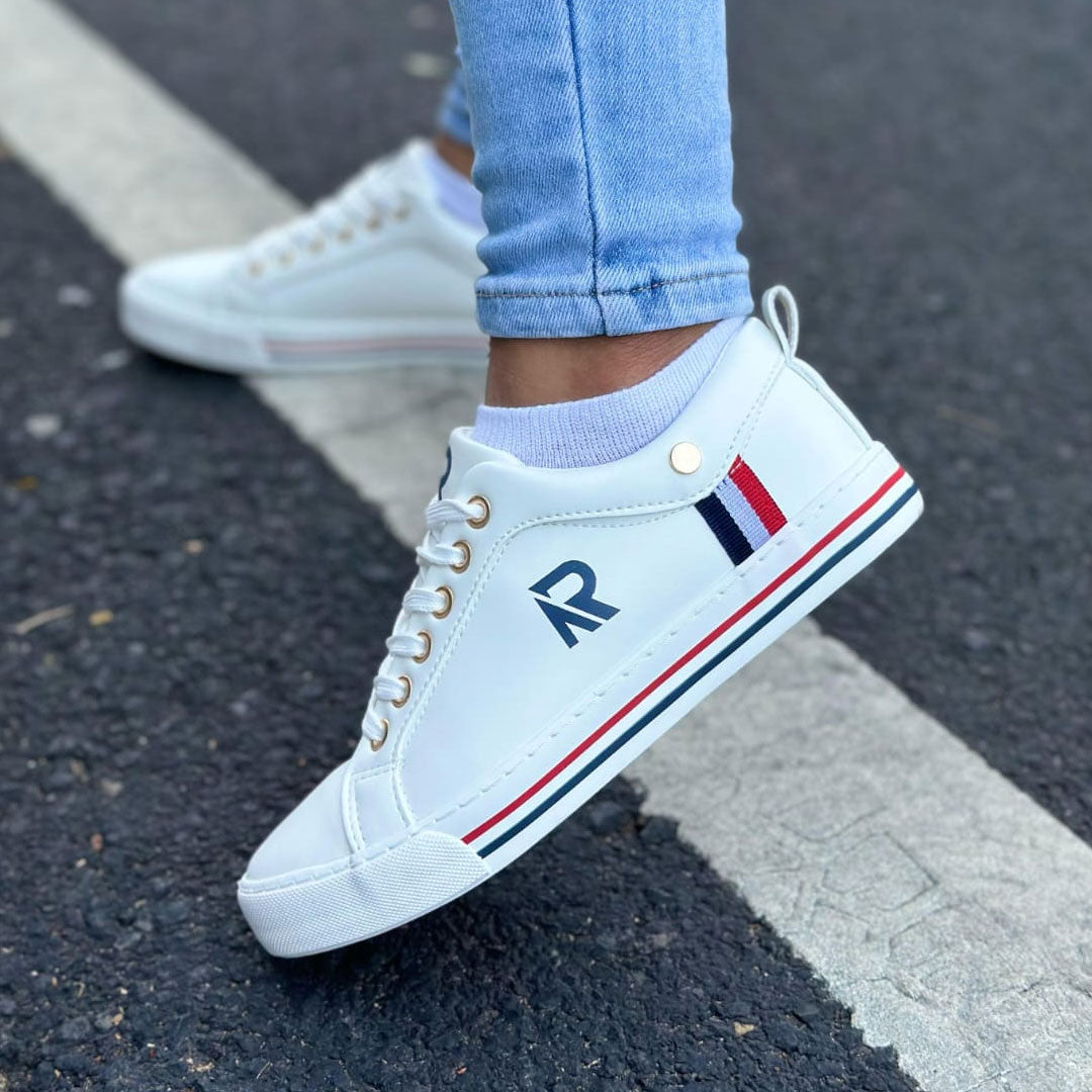 Zapatos Rubinos French - Blanco/Azul/Rojo