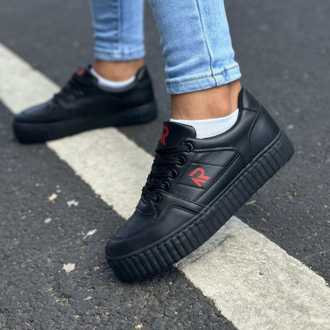 Zapatos Rubinos Plataforma Street - Negro