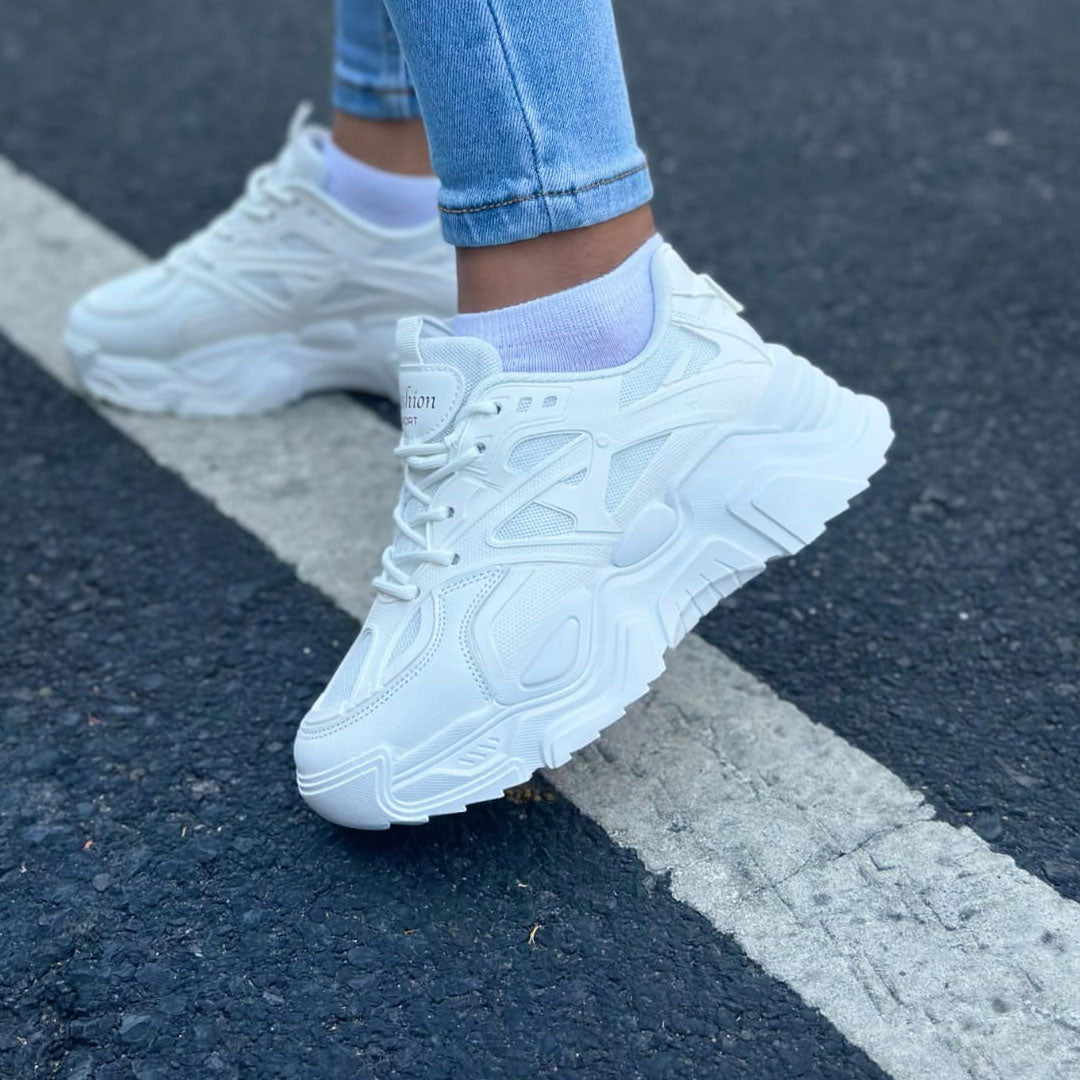 Zapatos Fashion Sport Tech Cage - Blanco