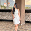 Vestido Button Detail - Blanco
