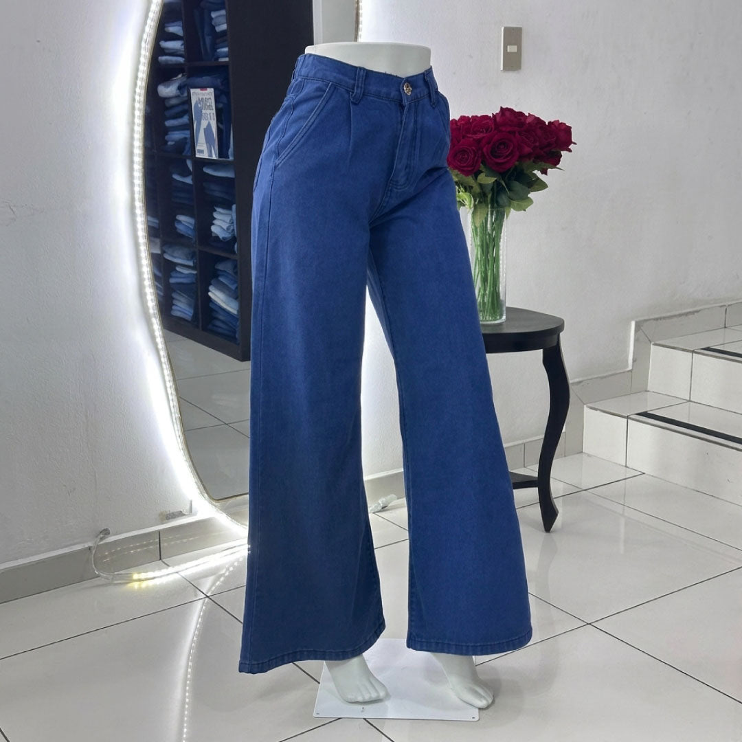 Jeans Wide Leg Classic - Denim Imagen principal del producto