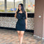 Vestido Sculptural Bloom - Negro