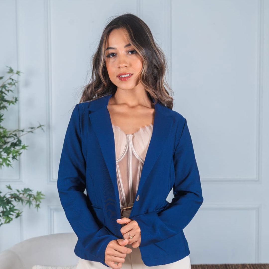 Blazer Sastre Clásico - Azul Oscuro Imagen principal del producto