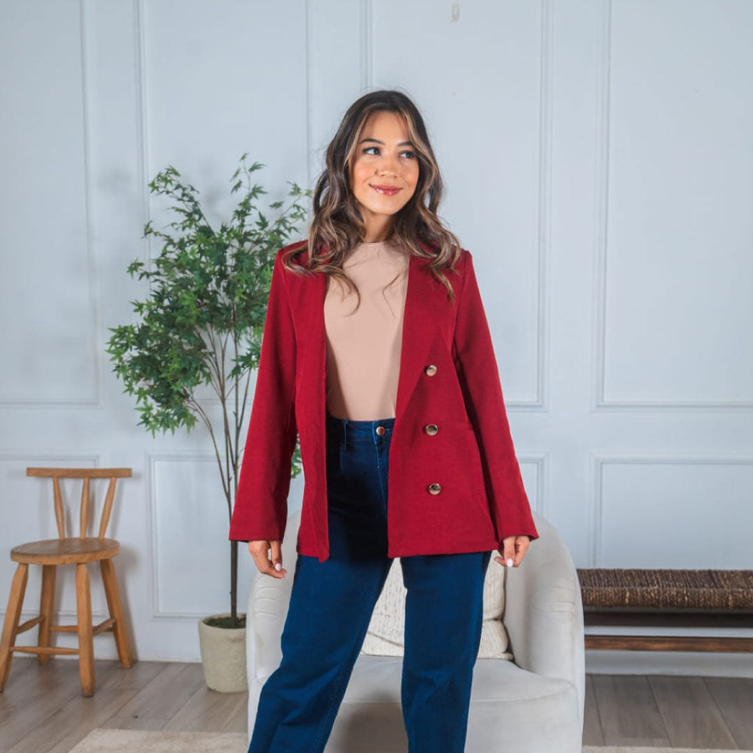 Blazer Sastre con Botones Dorados - Ocre Imagen principal del producto